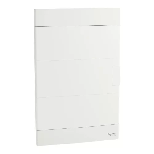 Schneider Easy9 EU EZ9EUB312 kiselosztó, teli, fehér ajtó, süllyesztett szerelés, 3x12 modul