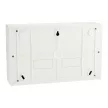 Schneider Easy9 EU EZ9EUD118 kiselosztó, teli, fehér ajtó, falon kívüli szerelés, 1x18 modul