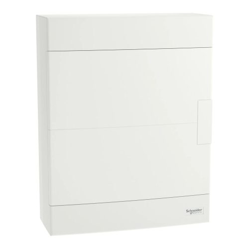 Schneider Electric Easy9 EU EZ9EUD212 műanyag kiselosztó 24 modul, 2 sor, PE+N sínnel,  teli ajtóval, IP40 (zárt ajtóval), falon kívüli - méret 326x256x103 mm