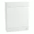 Schneider Easy9 EU EZ9EUD212 kiselosztó, teli, fehér ajtó, falon kívüli szerelés, 2x12 modul