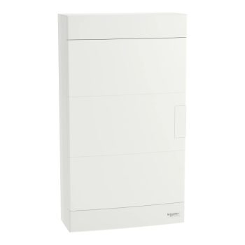   Schneider Electric Easy9 EU EZ9EUD312 műanyag kiselosztó 36 modul, 3 sor, PE+N sínnel,  teli ajtóval, IP40 (zárt ajtóval), falon kívüli - méret 451x256x103 mm