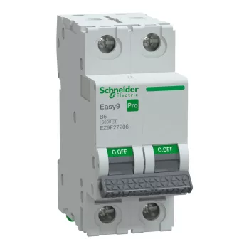 Schneider Easy9 Pro 2P B 6A kismegszakító (EZ9F27206)