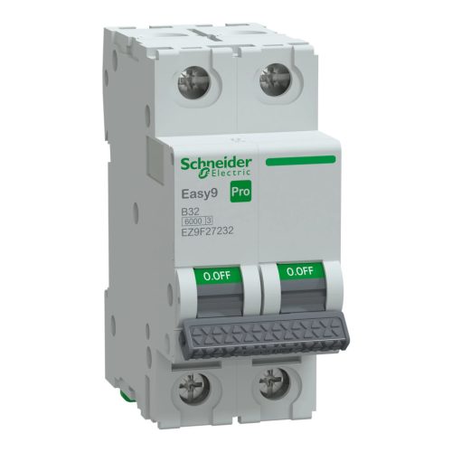 Schneider Electric EASY9 PRO EZ9F27232 Kismegszakító 2P, 32A, B karakterisztika, 6 kA