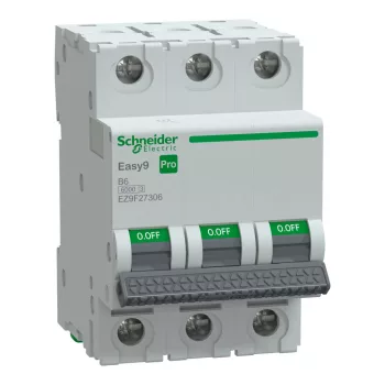 Schneider Easy9 Pro 3P B 6A kismegszakító (EZ9F27306)