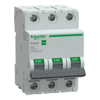 Schneider Easy9 Pro 3P B 20A kismegszakító (EZ9F27320)