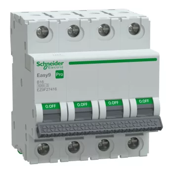 Schneider Easy9 Pro 4P B 16A kismegszakító (EZ9F27416)