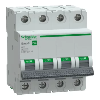 Schneider Easy9 Pro 4P B 32A kismegszakító (EZ9F27432)
