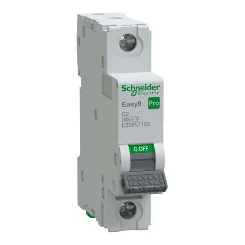 Schneider Electric EASY9 PRO EZ9F57102 Kismegszakító 1P, 2A, C karakterisztika, 6 kA