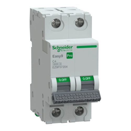 Schneider Electric EASY9 PRO EZ9F57204 Kismegszakító 2P, 4A, C karakterisztika, 6 kA