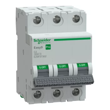 Schneider Easy9 Pro 3P C 2A kismegszakító (EZ9F57302)