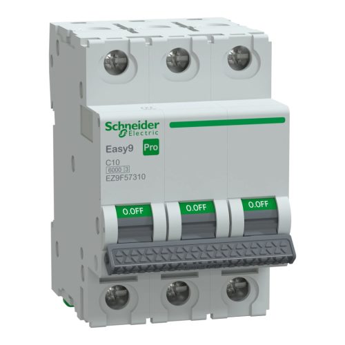 Schneider Electric EASY9 PRO EZ9F57310 Kismegszakító 3P, 10A, C karakterisztika, 6 kA