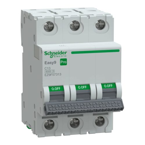Schneider Electric EASY9 PRO EZ9F57313 Kismegszakító 3P, 13A, C karakterisztika, 6 kA