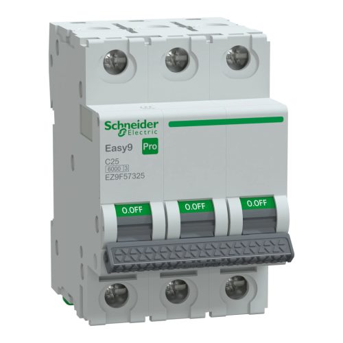 Schneider Electric EASY9 PRO EZ9F57325 Kismegszakító 3P, 25A, C karakterisztika, 6 kA