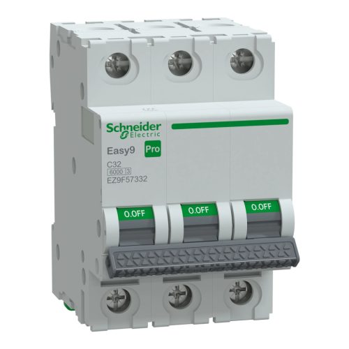 Schneider Electric EASY9 PRO EZ9F57332 Kismegszakító 3P, 32A, C karakterisztika, 6 kA