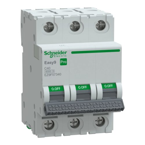 Schneider Electric EASY9 PRO EZ9F57340 Kismegszakító 3P, 40A, C karakterisztika, 6 kA