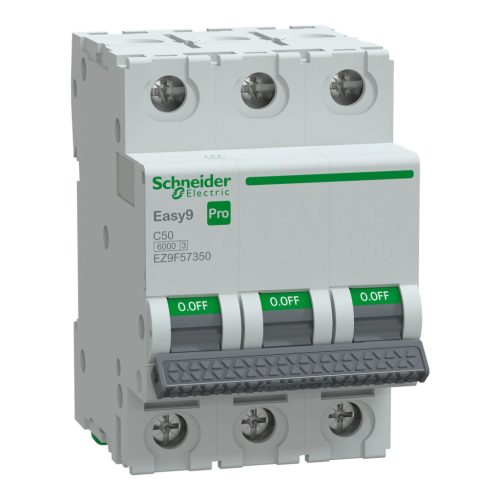 Schneider Electric EASY9 PRO EZ9F57350 Kismegszakító 3P, 50A, C karakterisztika, 6 kA