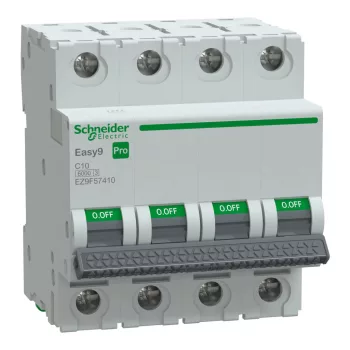 Schneider Easy9 Pro 4P C 10A kismegszakító (EZ9F57410)