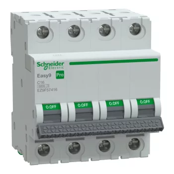Schneider Easy9 Pro 4P C 16A kismegszakító (EZ9F57416)