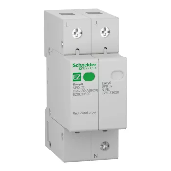 Schneider Easy9 Pro 1P+N T2 20 kA túlfeszültség-korlátozó (EZ9L33620)