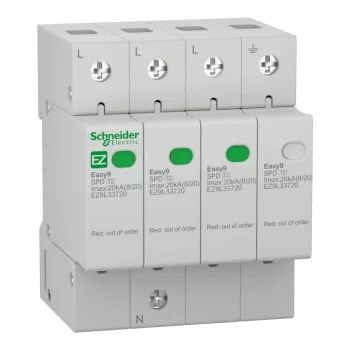 Schneider Easy9 Pro 3P+N T2 20 kA túlfeszültség-korlátozó (EZ9L33720)