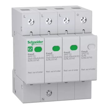 Schneider Easy9 Pro 3P+N T2 45 kA túlfeszültség-korlátozó (EZ9L33745)