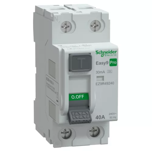 Schneider Easy9 Pro 2P 40A 30 mA A típus áram-védőkapcsoló (EZ9R49240)