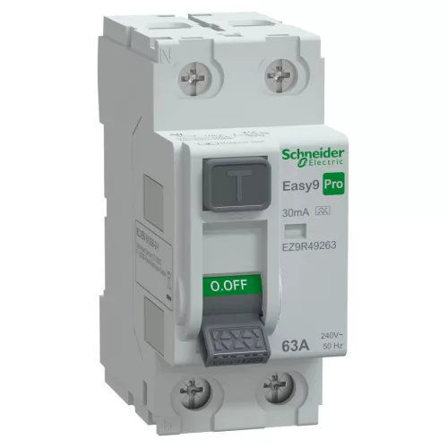 Schneider Easy9 Pro 2P 63A 30 mA A típus áram-védőkapcsoló (EZ9R49263)