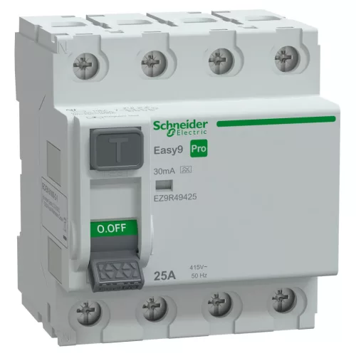 Schneider Easy9 Pro 4P 25A 30 mA A típus áram-védőkapcsoló (EZ9R49425)