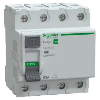 Schneider Easy9 Pro 4P 63A 300 mA A típus áram-védőkapcsoló (EZ9R89463)