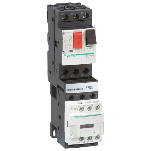 Schneider Electric GV2DM107BD Komplett motorindító, 1-es típusú koordináció, 1,6…2,5A