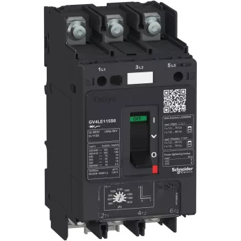   Schneider Electric GV4LE80B6 GV4LE motorvédő mágneses 80A 25kA kengyeles csavaros