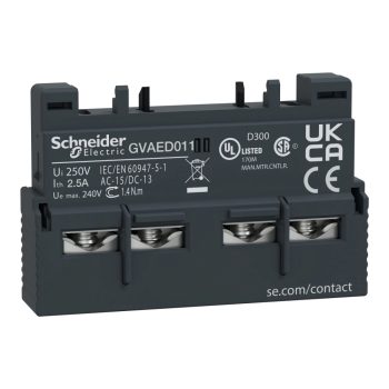   Schneider Electric GVAED011 Segédérintkező blokk, homloklapi, NY + Z hiba