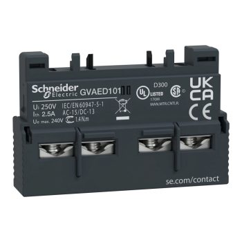   Schneider Electric GVAED101 Segédérintkező blokk, homloklapi, Z + Z hiba