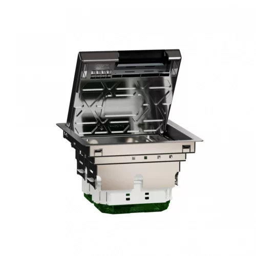 Schneider Unica System+ Padlódoboz, 8 modulos, fém, szürke – INS52121