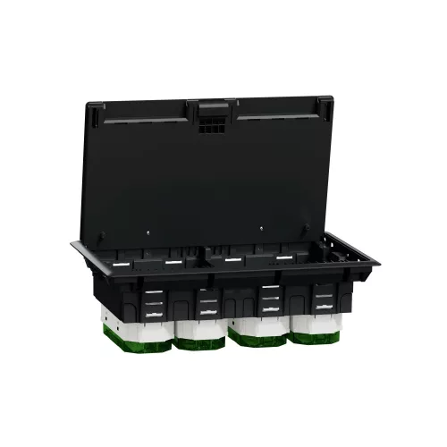 Schneider Unica System+ Padlódoboz, 24 modulos, műanyag, szürke – INS52126