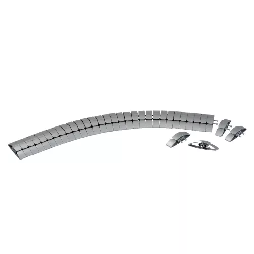 Schneider Unica System+ Rugalmas taposócsatorna, ezüst – INS61201