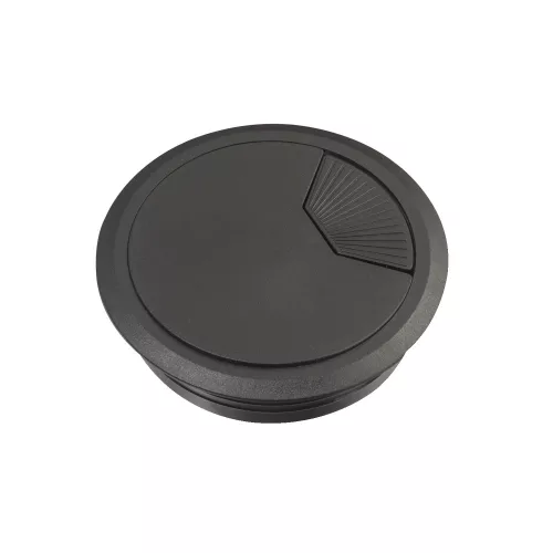 Schneider Unica System+ Bútorba süllyeszthető kábelkivezető, 80 mm (2 db), fekete – INS61212