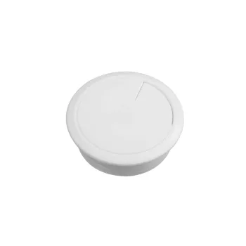   Schneider Electric INS61214 UNICA SYSTEM+ Bútorba süllyeszthető műanyag kábelkivezető, 60 mm, fehér, állítható forgónyílással
