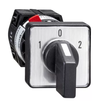   Schneider K10D002UCH Harmony K komplett bütykös kapcsoló, 10A, Ø16-22mm furat, 2P, 60°, 3 fokozatú átkapcsoló