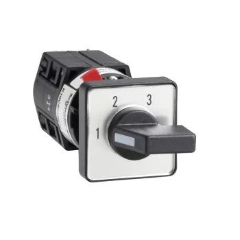   Schneider K10F013NCH Harmony K komplett bütykös kapcsoló, 10A, Ø16-22mm furat, 2P, 60°, 3 fokozatú léptetőkapcsoló