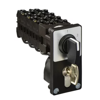   Schneider K1Q034NZ4 Harmony K bütykös kulcsos léptetőkapcsoló - 4-pólus - 60 ° - 12 A - fekete kar