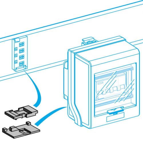 Schneider KNB160ZL40 Canalis - Leágazási hely / doboz reteszelőbetét