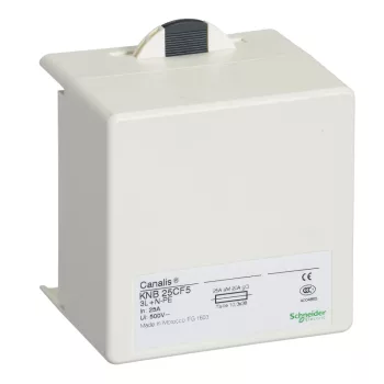   Schneider KNB25CF5 Canalis - Leágazódoboz, 25 A, NF biztosítókhoz