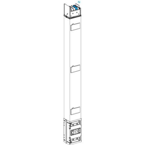 Schneider KSA1000EV4153 Canalis - Függőleges tápsín hosszúságú, 1000 A, 1,5 m