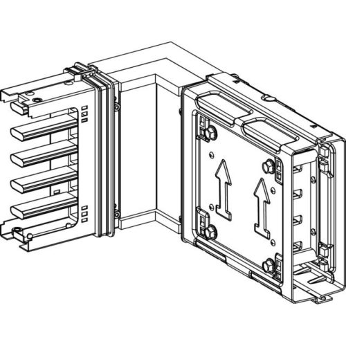 Schneider KSC400DLC40 Canalis - Élre forduló könyökelem, 400 A