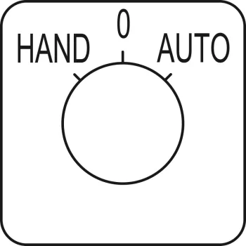   Schneider KZ18434 Harmony K bütykös kapcsoló címke, HAND-O-AUTO - 45 x 45 mm