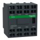 Schneider Electric LADC223 Segédérintkező blokk, homloklapi, 2Z+2NY, rugós csatlakozás, átlapolt