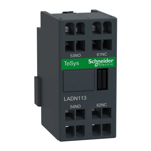 Schneider Electric LADN113 Segédérintkező blokk, homloklapi, 1Z+1NY, rugós csatlakozás