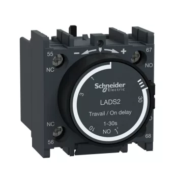   Schneider Electric LADS2 Behúzáskésleltető segédérintkező blokk, 1…30s, csavaros csatlakozás