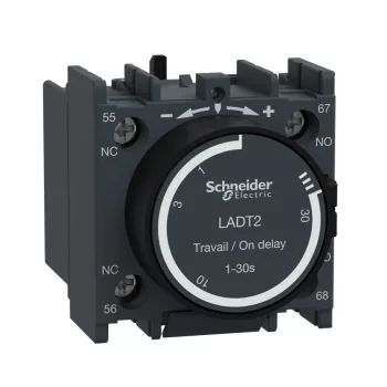   Schneider Electric LADT2 Behúzáskésleltető segédérintkező blokk, 0,1…30s, csavaros csatlakozás